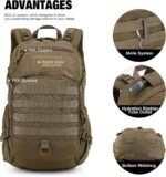 Mardingtop Small Tactical Backpack,Molle Hiking Backpack for Backpacking,Cycling and Biking,15L/25L Backpack - Image 5