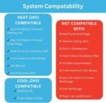 Lux Pro PSD111B Non-Programmable Thermostat for Home Use; 1 Heat, 1 Cool - Image 6