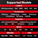 RACGTING Racing Simulator Cockpit for G920 G29 G923, Foldable Racing Simulator for Thrustmaster T248X T248 T300 T150 458 TX Xbox PS5 PS4 PC (Black) - Image 5