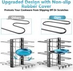 ORDORA Pots and Pans Organizer for Cabinet 16.61 Height, 8 Tier Pot Organizers Rack with 3 DIY Methods, Adjustable Pan Organizer under Cabinet Kitchen Organization and Storage - Image 3