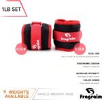 Ankle Weights for Women, Men and Kids - 1/2/3/4/6/8/10/12/15/20 LBS 1 Pair Strength Training Wrist/Leg/Arm Weight with Adjustable Strap for Jogging, Gymnastics, Aerobics, Physical Therapy - Image 3