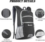 Seektop 20L Hiking Backpack Ultra Lightweight Waterproof Travel Backpack Packable Small Outdoor Bag Foldable Day Pack for Women Men - Image 4