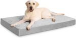 Orthopedic XL Dog Beds Large Sized Dog Waterproof Bed with Removable Washable Cover and Non-Slip Bottom, Quilting Pet Mattress for Crate, 41x27 Inch, Light Gray - Image 3
