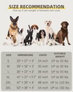 Orthopedic XL Dog Beds Large Sized Dog Waterproof Bed with Removable Washable Cover and Non-Slip Bottom, Quilting Pet Mattress for Crate, 41x27 Inch, Light Gray - Image 6