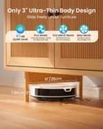 OKP Robot Vacuum and Mop Combo K5 Ultra Small Robotic Cleaner with ToF LiDAR Navigation, 6000pa Suction, WiFi/App/Alexa Control, 170min Runtime, 500ML Dust Box, Ideal for Pet Hair and Home - Image 4