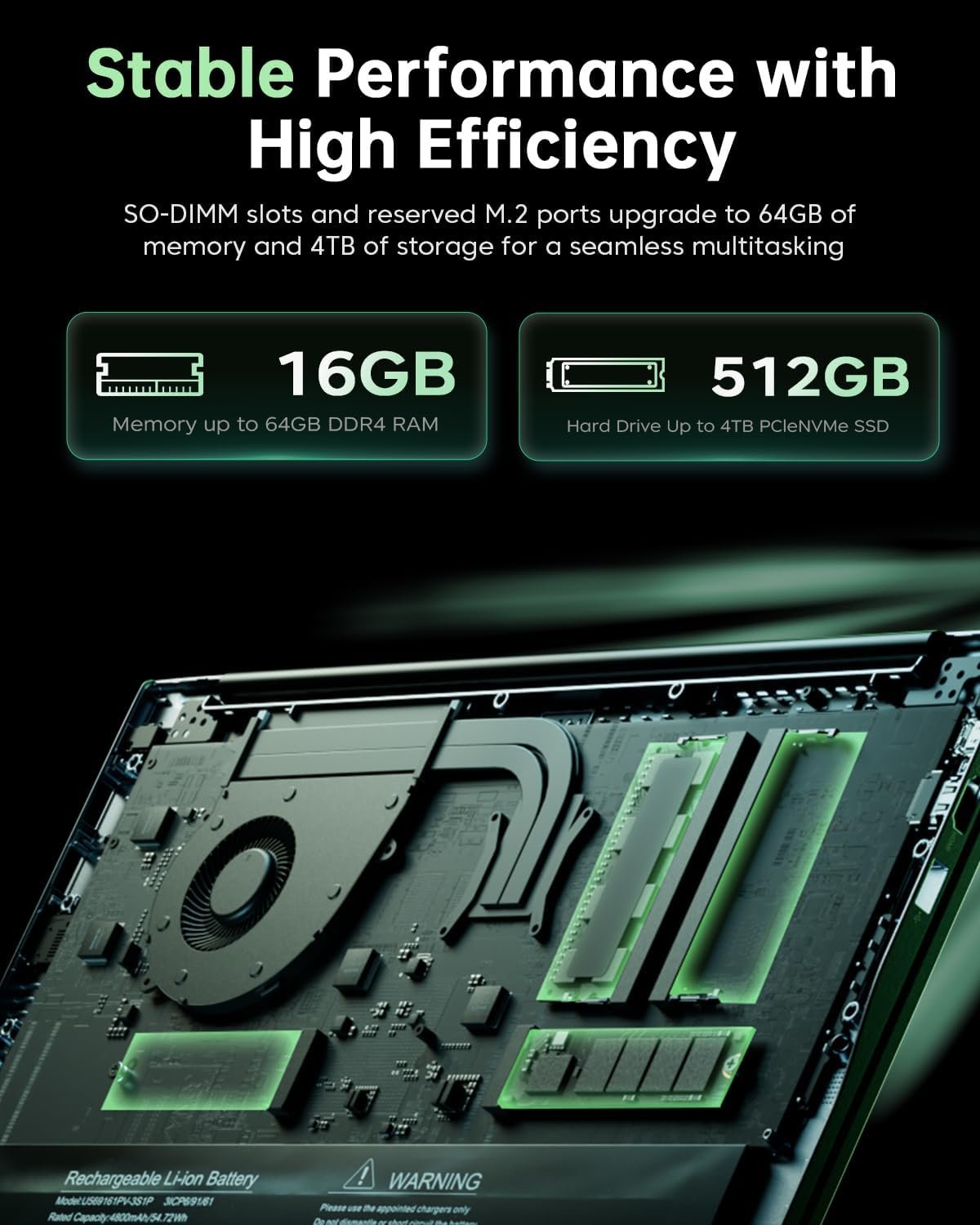 2025 Laptop with AMD Ryzen7 8-core Processor(Up to 4.3GHZ),ΑMD Radeon Graphics,16GB DDR4 RAM 512GB SSD,WiFi 6,15.6 inch IPS Display,Type-C,Micro SD,Webcam,Windows 11 Slim Laptop Computers - Image 4