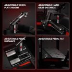 RACGTING Racing Simulator Cockpit with TV Monitor Stand for G PRO Racing Wheel/G29/G920/G923, for Thrustamster T300RS/TS-PC/TS-XW Racer, for FANATEC CSL DD/GT DD Pro/ClubSport DD/DD+ - Image 4