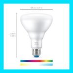 WiZ 65W BR30 Color LED Smart Bulb - Pack of 1 - E26- Indoor - Connects to Your Existing Wi-Fi - Control with Voice or App + Activate with Motion - Matter Compatible - Image 3