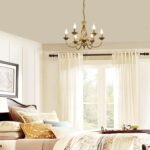 Jaycomey Farmhouse Chandelier Bronze, Rustic 6 Light French Country Iron Pendant Light Fixture, Vintage Metal Chandelier for Dining Room Kitchen Living Room Bedroom Hallway, E12 Base - Image 4