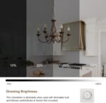 Jaycomey Farmhouse Chandelier Bronze, Rustic 6 Light French Country Iron Pendant Light Fixture, Vintage Metal Chandelier for Dining Room Kitchen Living Room Bedroom Hallway, E12 Base - Image 6