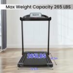 NAYSAYE Under Desk Treadmill, Treadmills for Home 2 in 1 Folding Walking Pad with Incline, Walking Pad Treadmill with Remote Control and Large Screen, Portable Treadmill for Office - Image 7
