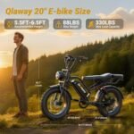 20" Fat Tire Electric Bikes for Adults, 750w Electric Dirt Bike with Full Suspension, 48V 18AH Battery Moped, 31MPH(50KM/H) Max Speed, 40-70 Miles Long Range Motorcycle Ebikes - Image 8