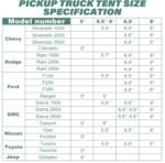 Pickup Truck Tent, Waterproof PU2000mm Double Layer for FT Truck Bed, Portable Bed Tent for Camping - Image 7