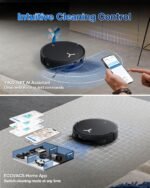 ECOVACS DEEBOT T50 MAX PRO Omni Robot Vacuum and Mop, 18,500Pa Suction, 18mm Auto-Lift, ZeroTangle &TruEdge 2.0, AIVI 3.0 Obstacle Avoidance, Auto Hot Water Mop Wash/Dry/Refill, Self-Emptying - Image 7
