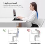 Nillkin Laptop Sleeve 15.6 inch, MacBook Sleeve with Adjustable Stand & Mouse Pad, 2 Stand Modes, 15 inch Laptop Case, MacBook Accessories, Slim for Samsung/Chromebook/HP 13-15.6, Black Texture - Image 6