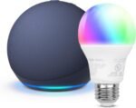 Echo Dot with Amazon Basics Smart Color Bulb - Image 3