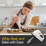 Hand Mixer Electric Handheld – 7 Speed Ultra Power Electric Mixer Handheld (Red) - Image 9