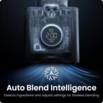 Chefman Obliterator 48 oz Countertop Blender for Smoothies, 1380W Motor to Crush Ice, Nuts, and Frozen Fruit with Stainless Steel Blade, Auto Blend Function, Includes Tamper and Scraper - Image 4