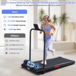 KASSADIN Walking Pad with Handle Bar, 2026 Upgrade Portable Small Treadmill with Handles for Home Small, 3.0HP Under Desk Walking Pad Treadmill with Incline, 0.6-7.6MPH, 350LBS - Image 4