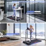 KASSADIN Walking Pad with Handle Bar, 2026 Upgrade Portable Small Treadmill with Handles for Home Small, 3.0HP Under Desk Walking Pad Treadmill with Incline, 0.6-7.6MPH, 350LBS - Image 5