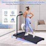KASSADIN Walking Pad with Handle Bar, 2026 Upgrade Portable Small Treadmill with Handles for Home Small, 3.0HP Under Desk Walking Pad Treadmill with Incline, 0.6-7.6MPH, 350LBS - Image 6