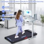 KASSADIN Walking Pad with Handle Bar, 2026 Upgrade Portable Small Treadmill with Handles for Home Small, 3.0HP Under Desk Walking Pad Treadmill with Incline, 0.6-7.6MPH, 350LBS - Image 9