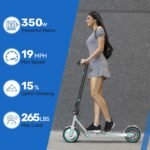 Electric Scooter for Adults,8.5/10"Tires,Powerful 350/500/600W Motor,Max 21/26/30 Miles Long Range,Up to 19/25MPH,Lightweight and Foldable Commuting Scooter,Dual Brake System,Smart APP Control - Image 4