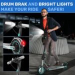 Electric Scooter for Adults,8.5/10"Tires,Powerful 350/500/600W Motor,Max 21/26/30 Miles Long Range,Up to 19/25MPH,Lightweight and Foldable Commuting Scooter,Dual Brake System,Smart APP Control - Image 6