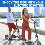 Electric Scooter for Adults,8.5/10"Tires,Powerful 350/500/600W Motor,Max 21/26/30 Miles Long Range,Up to 19/25MPH,Lightweight and Foldable Commuting Scooter,Dual Brake System,Smart APP Control - Image 8