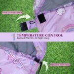 Kids Sleeping Bag for Girls, 3 Season Child Sleeping Bag with Backpacking Bag, Warm & Cool Weather, Portable & Comfortable - Image 6