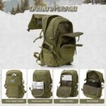 35L Military Tactical Backpack for Men, Water Resistant Assault Pack for Women, Army Green Molle Daypack 3 Day Bug Out Bag Rucksack for Trekking,Camping,Survival,EDC - Image 6