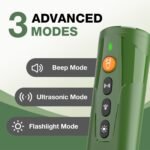 PcEoTllar Dog Bark Deterrent Devices, Ultrasonic Dog Training Devices, Anti Barking Device for Dogs, Stops Bad Behavior, 3 Modes & LED Light, Rechargeable & Easy to use - Image 3