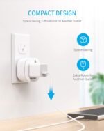 Remote Control Outlet Wireless Light Switch for Household Appliances, Expandable Remote Light Switch Kit, Up to 100 ft Range, FCC Certified, ETL Listed, White (5 Outlets + 2 Remotes) - Image 6