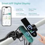 Electric Scooter for Adults,350W/500W/600W Powerful Motor,8.5/10” Tires,Up to 19/25 MPH,15/22/28 Mile Range,Dual Braking System,Foldable Lightweight EScooter for Young,Max Load 265 LBS,APP Control - Image 5