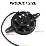 4 Inch Electric Radiator Cooling Fan Mounting Kit, 12 V Oil Cooler for 150cc 200cc 250cc ATVs Quads Karts Dirt Bikes Motorcycles - Image 6