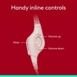 Logitech H390 Gaming Headphones, Wired Headphones with Mic, USB Headset with Microphone for PC, Noise Cancelling Microphone for Video Meetings, Music, Gaming - Rose - Image 5