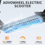 Electric Scooter for Adults, Folding E Scooter with 350W/500W Motor 16-24 Mph Top Speed, Max 15-60 Miles Long Range, 6.5''/8.5''/10''/14'' Solid Tires Commuting Scooters, Dual Brakes, APP - Image 5