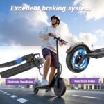 VOLPAM Q2 Electric Scooter, 19 MPH & 15 Miles Range, 350W Motor, 8.5" Solid Tires, Lightwight Foldable E Scooter for Adults & Teens, with App Control, Curise Control, Dual Braking - Image 6