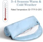 Sleeping Bags for Adults, Teens & Kids - Use for 3-4 Seasons, Warm & Cold Weather - Lightweight,Waterproof, Use for Backpacking, Hiking and Camping - Image 6