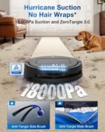ECOVACS DEEBOT T80 Omni Robot Vacuum and Mop, 18,000Pa Suction, OZMO Roller Mop with TruEdge, Zero-Tangle Brush, AI Navigation, All-in-One Station - Image 5