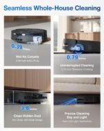 ECOVACS DEEBOT T80 Omni Robot Vacuum and Mop, 18,000Pa Suction, OZMO Roller Mop with TruEdge, Zero-Tangle Brush, AI Navigation, All-in-One Station - Image 9