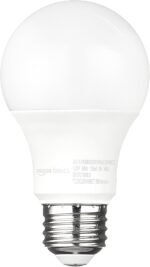 Amazon Basics A19 Dusk to Dawn Sensor LED Outdoor Light Bulb, 60W Equivalent, Energy-Efficient 9W, Daylight 5000K, E26 Base, 10,000 Hours, 2 Count (Pack of 1) - Image 3