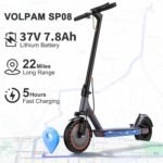 VOLPAM Electric Scooter, 350W/500W Powerful Motor, 8.5"/10" Solid Tires, 19/22Mph, 28/23/21/16 Miles Max Range, Dual Braking - Image 4