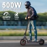 VOLPAM Electric Scooter, 350W/500W Powerful Motor, 8.5"/10" Solid Tires, 19/22Mph, 28/23/21/16 Miles Max Range, Dual Braking - Image 5