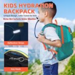 10L Kids Hiking Backpack, Small Waterproof Travel Daypack for Camping, Lightweight Pack for Boys or Girls Ages 4-12 (Green) - Image 4