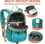 10L Kids Hiking Backpack, Small Waterproof Travel Daypack for Camping, Lightweight Pack for Boys or Girls Ages 4-12 (Green) - Image 5