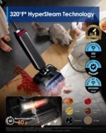 Tineco Floor One S9 Artist Steam Wet Dry Vacuum Cleaner, High-Temp Steam Cleaning, 22kPa Suction, 360° SmoothDrive, Anti-Tangle Design, 185°F Flashdry, Long Runtime, 180° Lay-Flat - Image 3