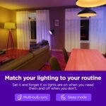 Roku Smart Light Bulbs (White, 4-Pack) - Dimmable A19 Lightbulbs with Adjustable Brightness & Temperature - WiFi Smart Bulbs Works with Roku Voice, Alexa & Google Assistant, No Hub Required - Image 5