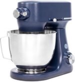 GE Tilt-Head Electric Stand Mixer | 7-Speed, 350-Watt Motor | Includes 5.3-Quart Bowl, Flat Beater, Dough Hook, Wire Whisk & Pouring Shield | Countertop Kitchen Essentials | Sapphire Blue - Image 10