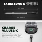 CHEF iQ Sense | Smart Wireless Meat Thermometer | Ultra-Thin Probe | WiFi Unlimited Range | 1000°F Heat Safe | 5 Sensors | BBQ, Grill, Oven, Smoker, Air Fryer | Gen3 - Image 5
